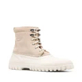 Diemme panelled chunky lace-up boots - Neutrals