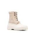 Diemme panelled chunky lace-up boots - Neutrals