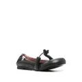 Premiata elasticated leather ballerina shoes - Black
