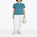 Lacoste logo-appliqué cotton polo shirt - Blue