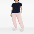 Lacoste elasticated-waist organic cotton track pants - Pink