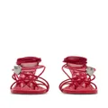 Burberry Ivy Shield 105mm strappy sandals - Red