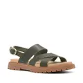 Timberland logo-debossed leather sandals - Green