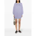 ISABEL MARANT Tenery organic cotton sweatshirt dress - Purple