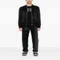 Just Cavalli logo-jacquard bomber jacket - Black