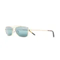 Ray-Ban rectangular aviator sunglasses - Gold