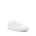 Armani Exchange logo-pattern perforated sneakers - White