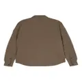 BOSS logo-appliqué padded jacket - Brown