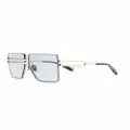 Balmain Eyewear oversized rimless police-style sunglasses - Silver
