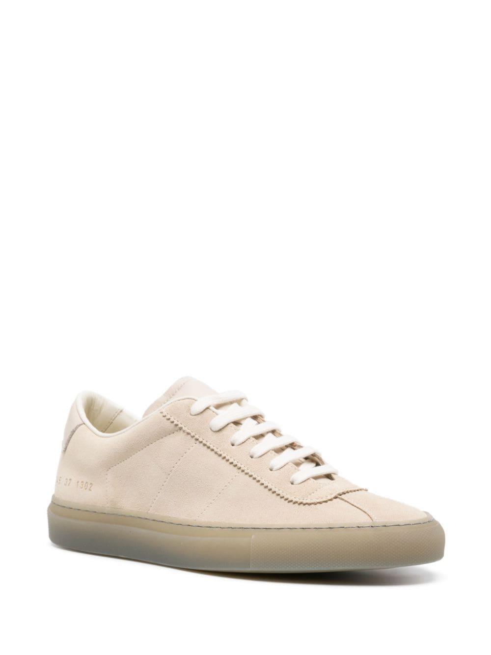 Common Projects stamped-numbers suede sneakers - Neutrals