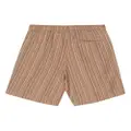 YMC Jay striped shorts - Brown
