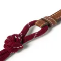 Miu Miu wrap-around leather bracelet - Brown