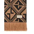 Gucci G rombus jacquard blanket - Brown