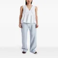Proenza Schouler drawstring sleeveless blouse - White