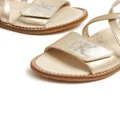 Calvin Klein Kids logo-embellished flat sandals - Gold