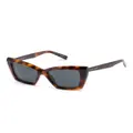 Saint Laurent Eyewear butterfly-frame sunglasses - Brown