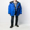 Canada Goose Expedition logo patch parka coat - Blue