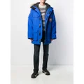 Canada Goose Expedition logo patch parka coat - Blue