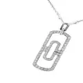 Bvlgari Pre-Owned pre-owned Parentesi diamond necklace - White