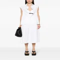 sacai layered-design blouse - White