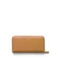 Prada logo-stamp leather wallet - Brown