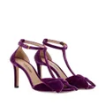 TOM FORD Brigitte 105mm velvet-finish sandals - Purple