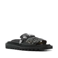 Toga Pulla stud-embellished leather sandals - Black
