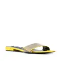 Sergio Rossi Sr Paris satin sandals - Yellow