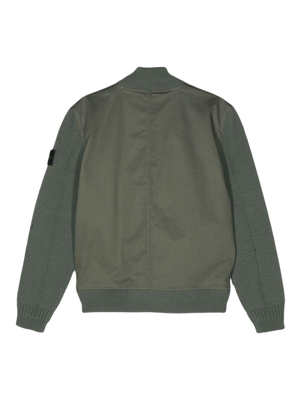 Stone Island Compass-badge garment-dyed jacket - Green