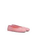 Marni bow leather ballerina shoes - Pink