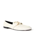 Proenza Schouler logo-plaque leather loafers - White
