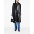 Proenza Schouler Billie lacquered leather coat - Black
