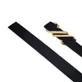Proenza Schouler monogram-plaque leather belt - Black
