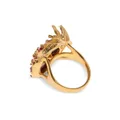 Bally Deco crystal-embellished ring - Gold