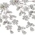 Jennifer Behr 18kt gold plated Daphne crystal drop earrings - Silver