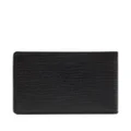 BOSS logo-plaque leather wallet - Black