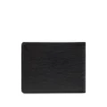 BOSS logo-plaque leather wallet - Black