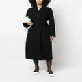 The Row wool-silk trench coat - Black