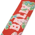 Bally strawberry-print silk scarf - Red