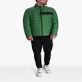 BOSS logo-tape puffer jacket - Green