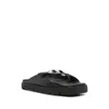 Alexander Wang Dome logo-buckle sandals - Black