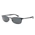 Montblanc square-frame sunglasses - Black