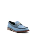 Coach Jolene leather-trim loafers - Blue