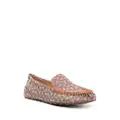 Coach Ronnie monogram-jacquard loafers - Brown