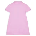 Lacoste Kids logo-appliqué cotton polo dress - Pink