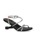 United Nude Eamz Lee 100mm metallic sandals - Grey