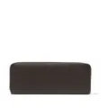 Diesel Continental Zip L logo-plaque leather wallet - Black