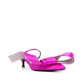 Sergio Rossi Marquise 40mm leather sandals - Pink