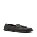 Giorgio Armani tassel-detail leather loafers - Brown