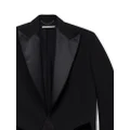 Stella McCartney cropped wool tuxedo blazer - Black